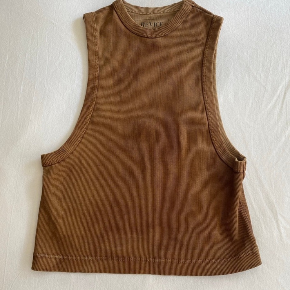 REVICE Brown Sleeveless Top